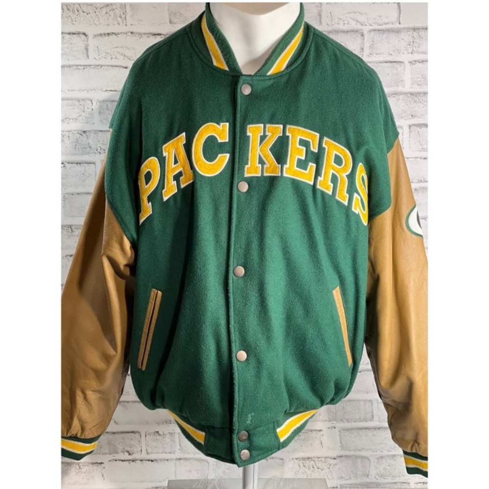 Vintage Green Bay Packer Starter Classic Team
Letterman Varsity Jacket Size XL